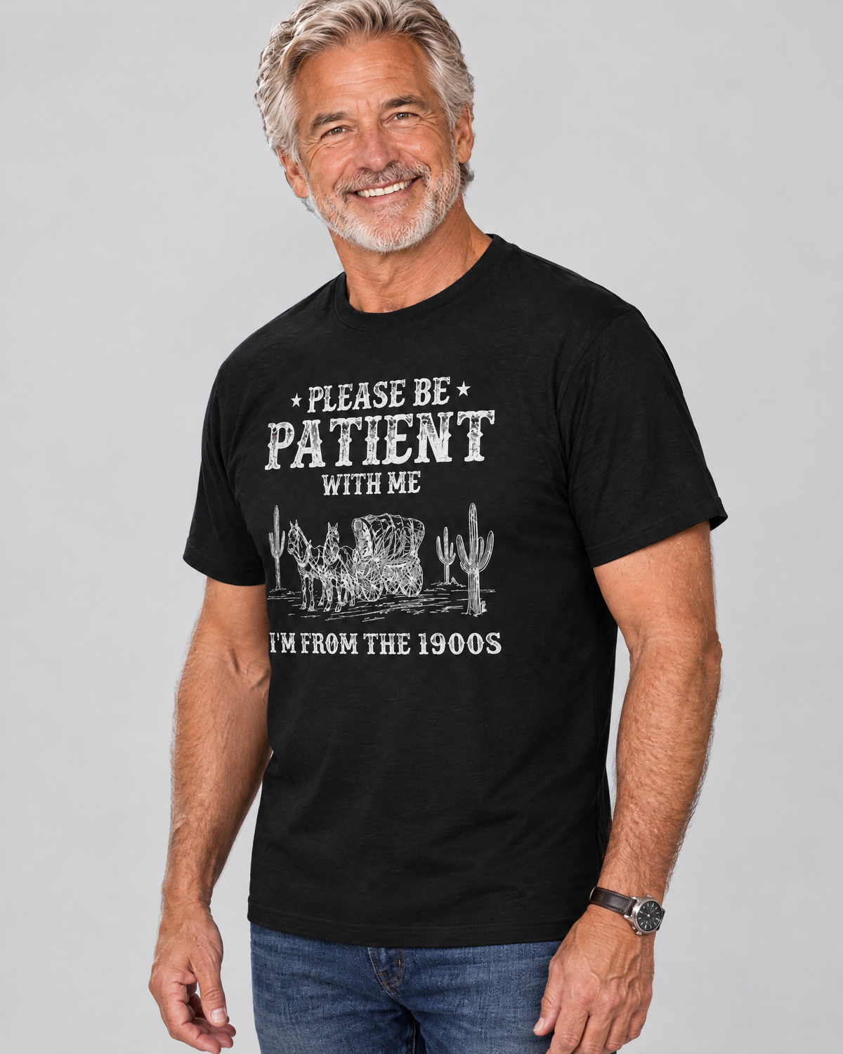 I'm From The 1900s tee - side view