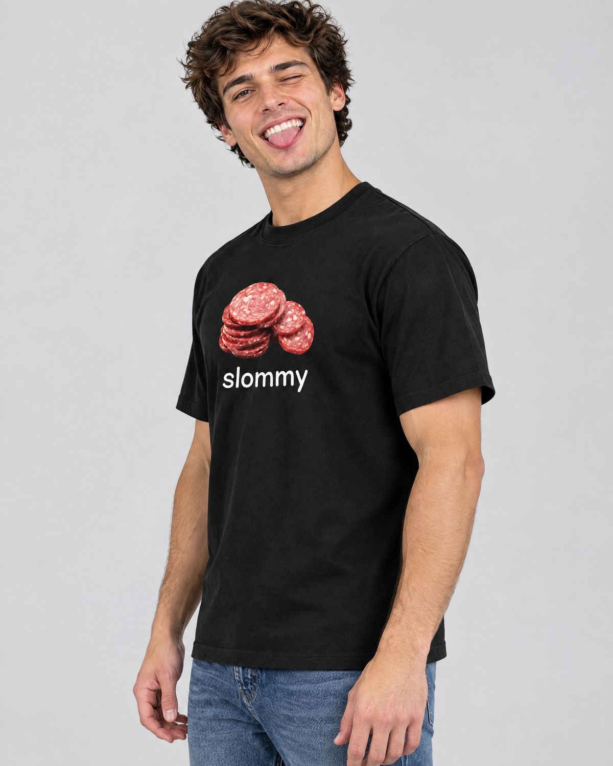 Slommy tee - side view