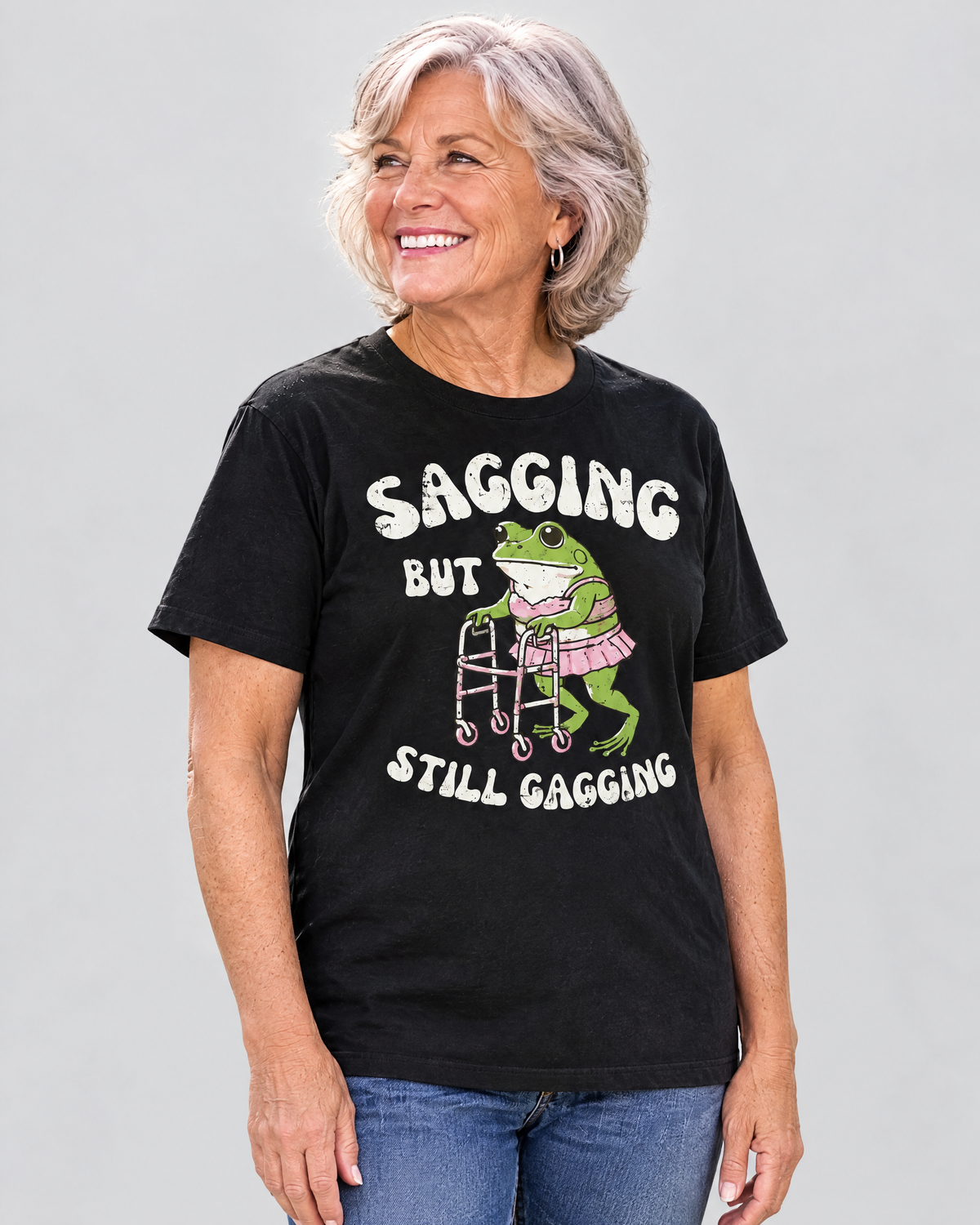 Sagging tee - side view