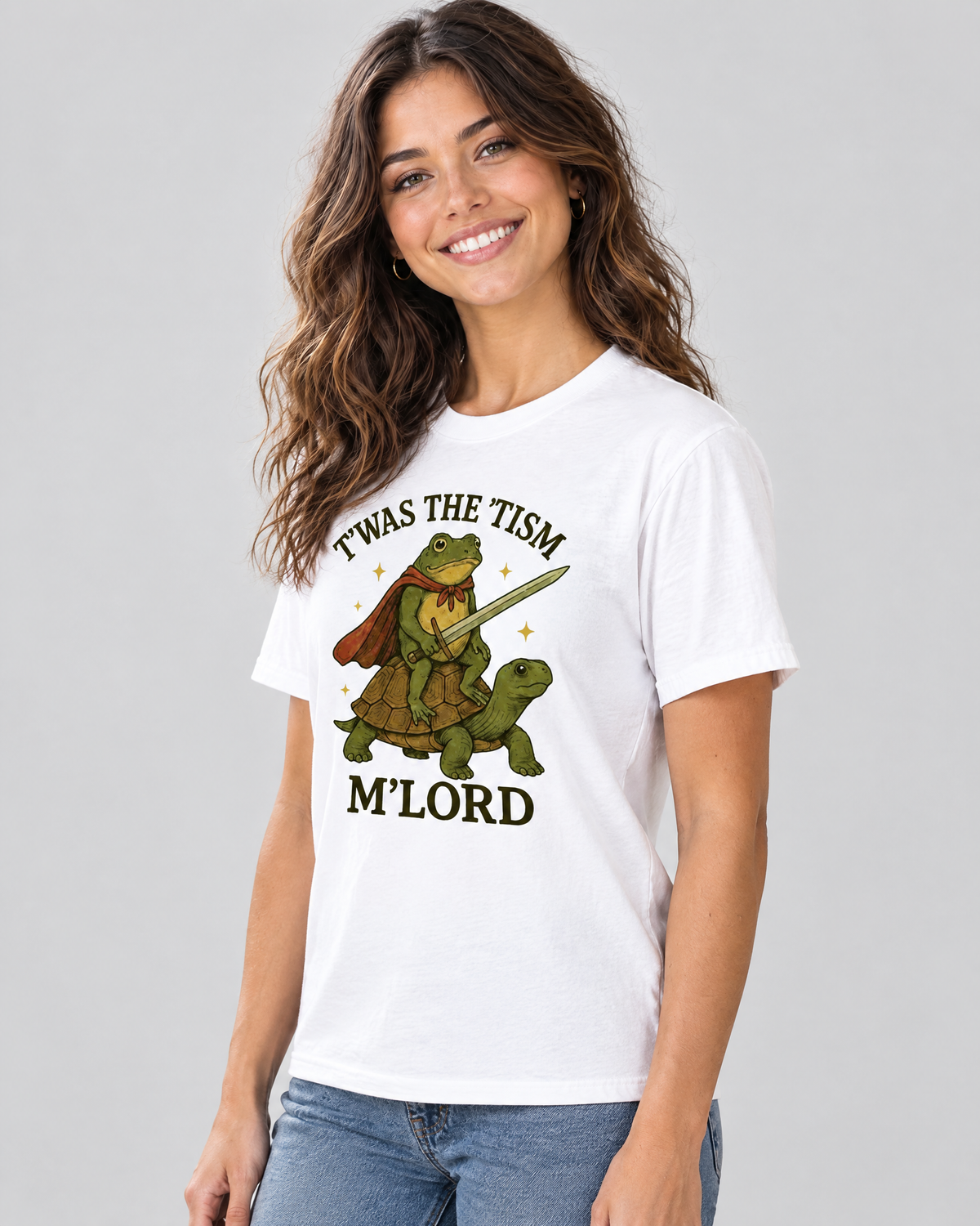 'Twas The 'Tism frog tee - side view